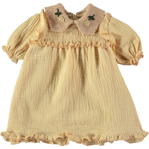 Coco Au Lait Baby Pink Smock Dress + Bloomer Set