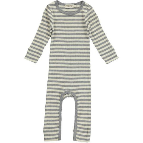MarMar Copenhagen Grey & Off White Romper Stripes