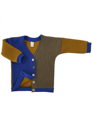 Macarons Patchwork Cardigan Taupe