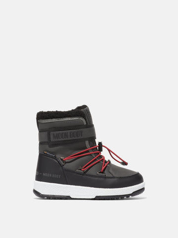 Moon Boot Black/Castlerock Jr Boy WP Boots