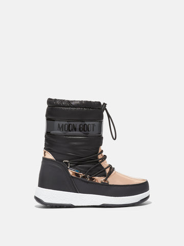 Moon Boot Black/Copper Jr Girl Soft WP Boots