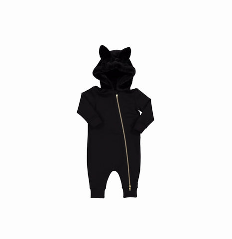 Carbon Soldier Black Puck Romper