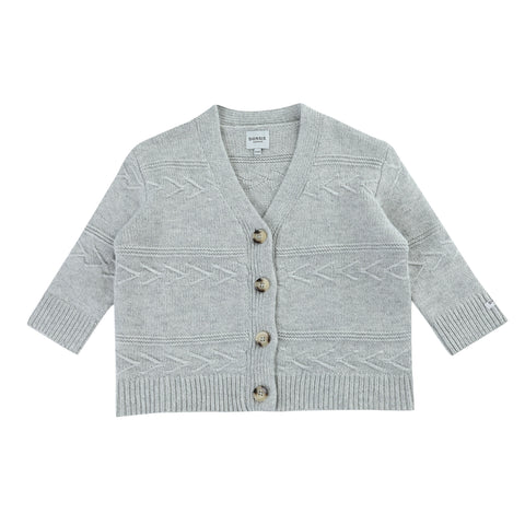 Donsje Amsterdam Light Grey Melange Draine Cardigan
