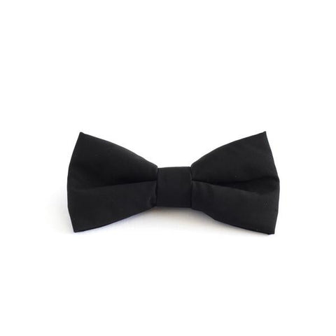 Arbii Matte Black Taffeta Bow Tie