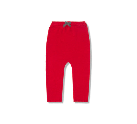 Marie Chantal Red Knit Leggings