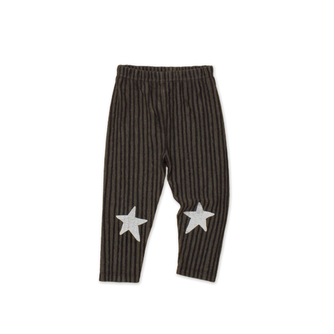 Noe & Zoe Khaki Baby Star Leggings