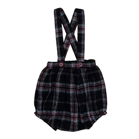 Noe & Zoe Baby Checkered Bloomer with Braces