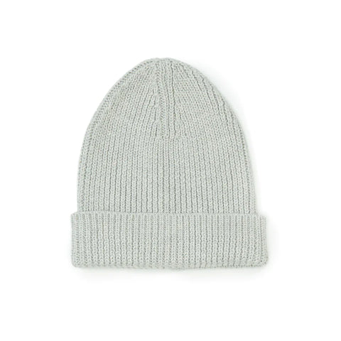Bacabuche Heather Grey Ribbed Beanie