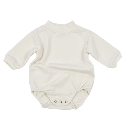 Bacabuche Natural Baby Bubble Terry Romper