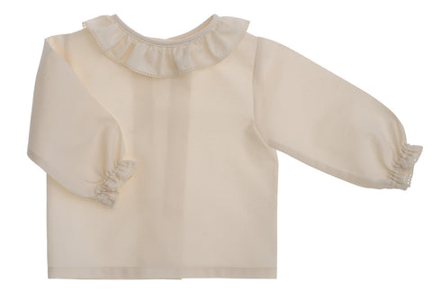 Naturapura Ruffle Collar Blouse