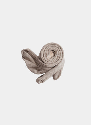 Belle Enfant Oatmeal Marl Ribbed Tights