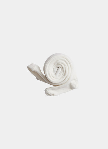 Belle Enfant Ivory Ribbed Tights