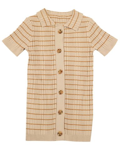 Belati Golden Harvest Multi Rib Knit With Stripes