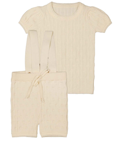 Belati Ivory Pointelle Baby Set