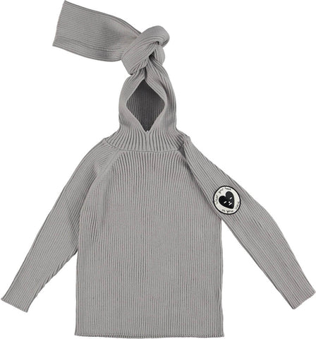 Beau Loves Stone Ribbed Knit Top Knot