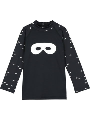 Beau Loves Black Hero Mask Rashguard