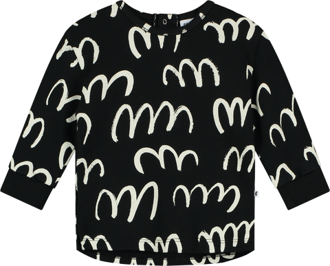 Beau Loves Baby Black Scribble Sweat Set