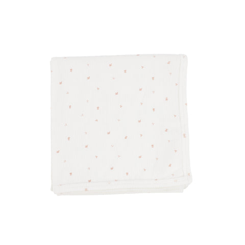 Lil Legs White In Full Bloom Blanket