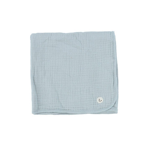 Lil Legs Green Ribbed Muslin Blanket