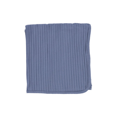 Lil Legs Blue Wide Ribbed Blanket