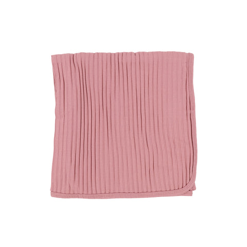 Lil Legs Dark Pink Wide Ribbed Blanket