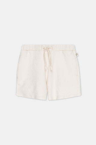 My Little Cozmo Kids Bob Ivory Textured Shorts