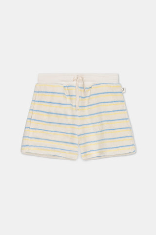 My Little Cozmo Kids Boris Blue Yellow Terry Shorts