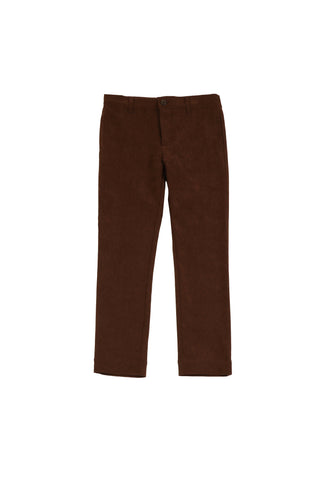 Belati Brown Suede Chino Pants