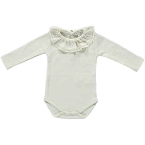 Bebe Organic Natural Bebe Collar Onesie & Footed Pant
