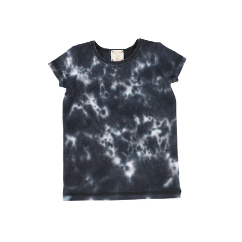 Lil Legs Black Watercolor Boys V-Neck Tee