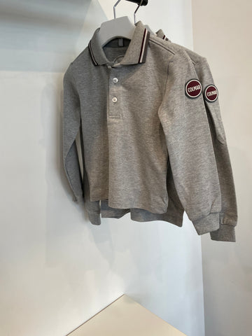 Colmar Grey Long Sleeve Trim Polo