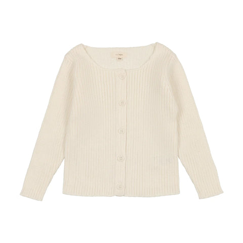 Lil Legs Cream Classic Cardigan