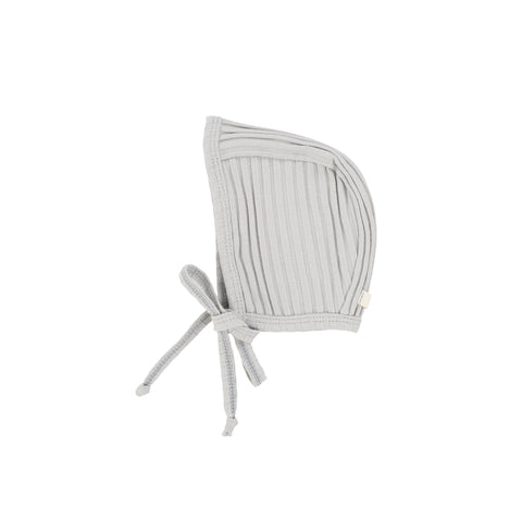 Lil Legs Cloud Grey Wide Rib Bonnet