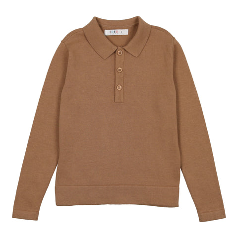 Coco Blanc Camel Knit Polo