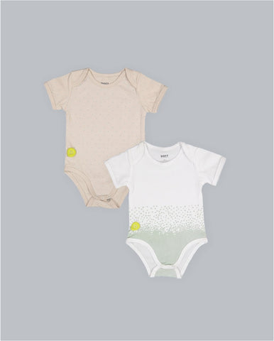 Dott Child New SS20 Baby Boy Short Sleeve 2pc Onesie Set