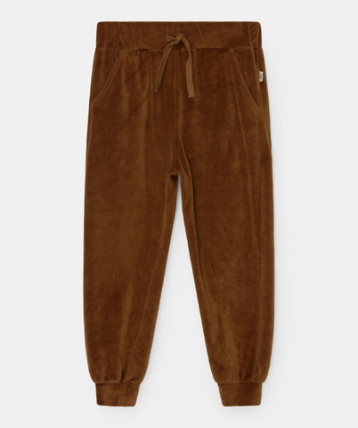 My Little Cozmo Kids Caramel Velour Dylan Pant