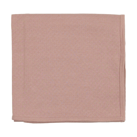 Lilette Mauve Dotted Pointelle Blanket
