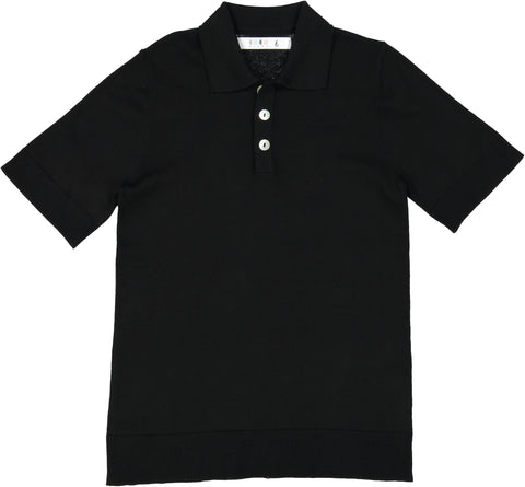 Coco Blanc Black Dressy Sweater Polo