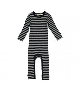 MarMar Copenhagen Black & Grey Romper Stripes