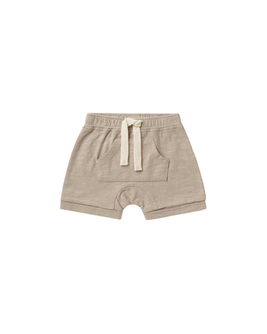 Rylee & Cru Warm Grey Front Pouch Short
