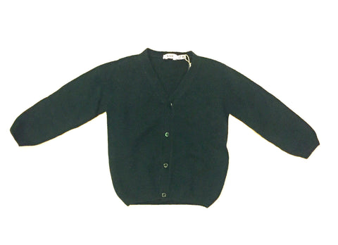 Knot Knit Green V Neck Cardigan