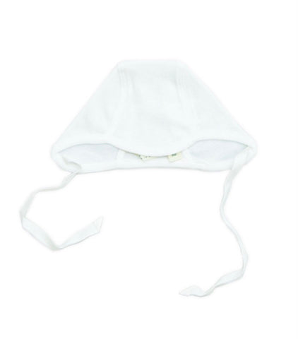 Flora and Henri White Baby Cap Bonnet