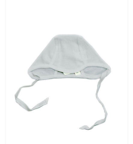 Flora and Henri Pale Grey Baby Cap Bonnet
