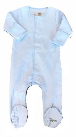 Dream Baby Layette Sky Blue Cotton Dream Onesie
