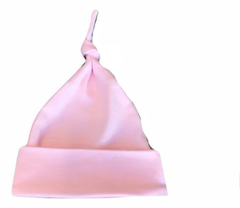 Dream Baby Layette Pink Cotton Knot Beanie