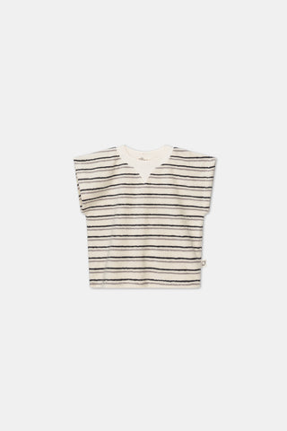 My Little Cozmo Kids Gabby Terry Grey Anthracite Stripes T-shirt