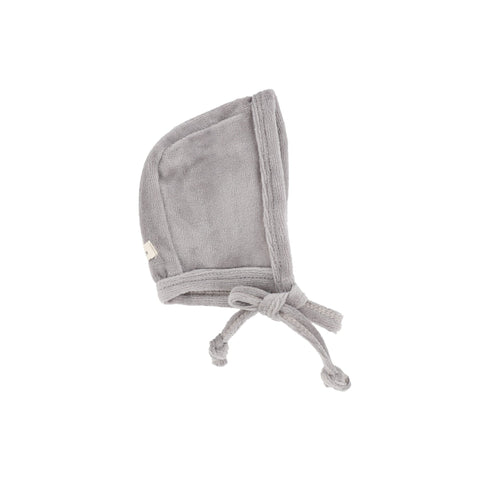 Lil Legs Grey Classic Velour Bonnet