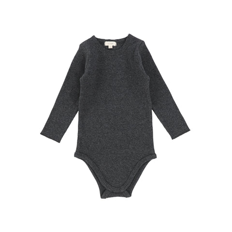 Lil Legs Heather Grey Crewneck Onesie