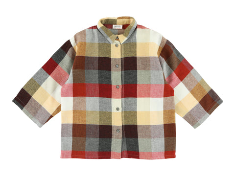 Morley Checked Three Quarter Sleeve Shirt