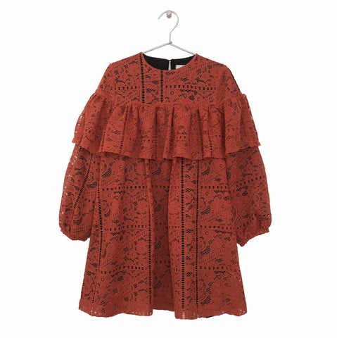 Andorine Brick Lace Dress